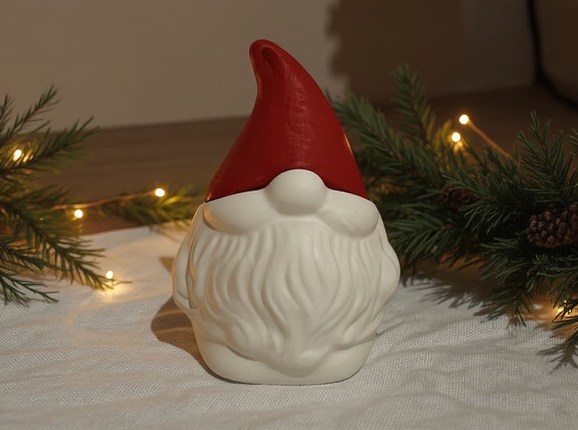 LUMIGNOMO. Vela decorativa en forma de gnomo. LUMIGNOMO. Vela decorativa en forma de gnomo.